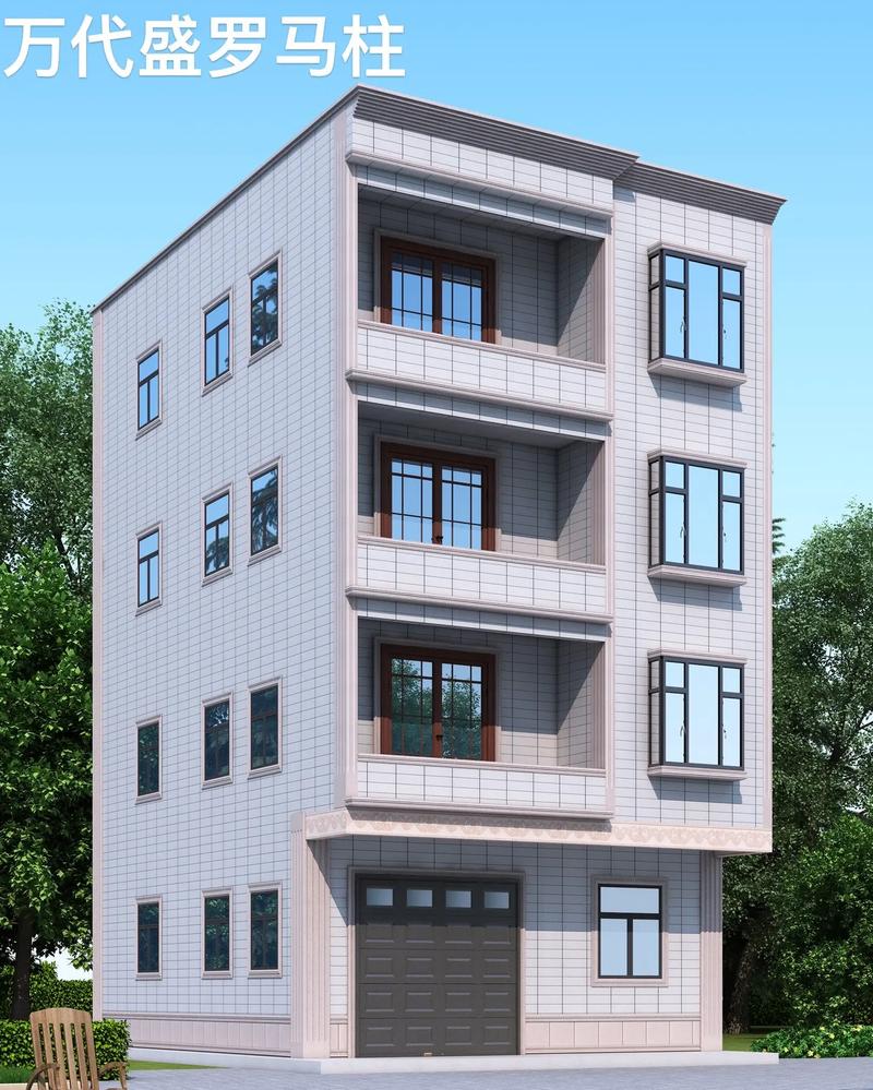 外墙仿石漆 #别墅外墙装饰 #乡村建筑设计效果图 #自建房 - 抖音